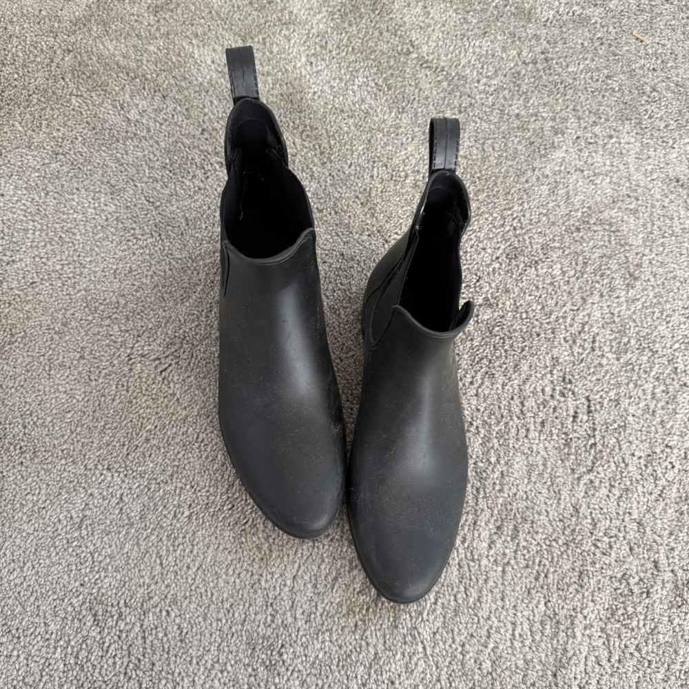 J. Crew Sleek Black Ankle Booties